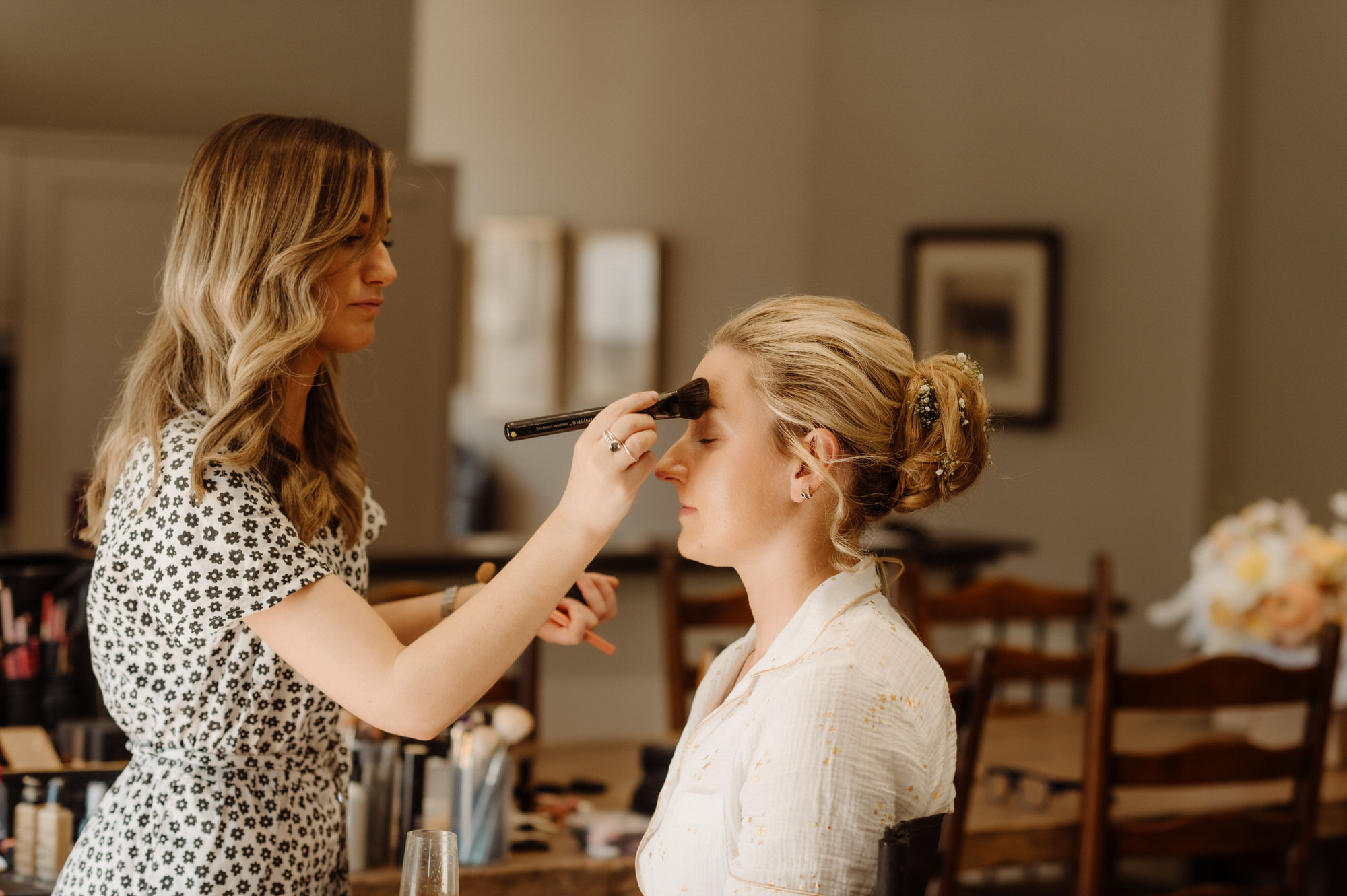 Summer wedding photography at Rosebery Steading wedding venue.