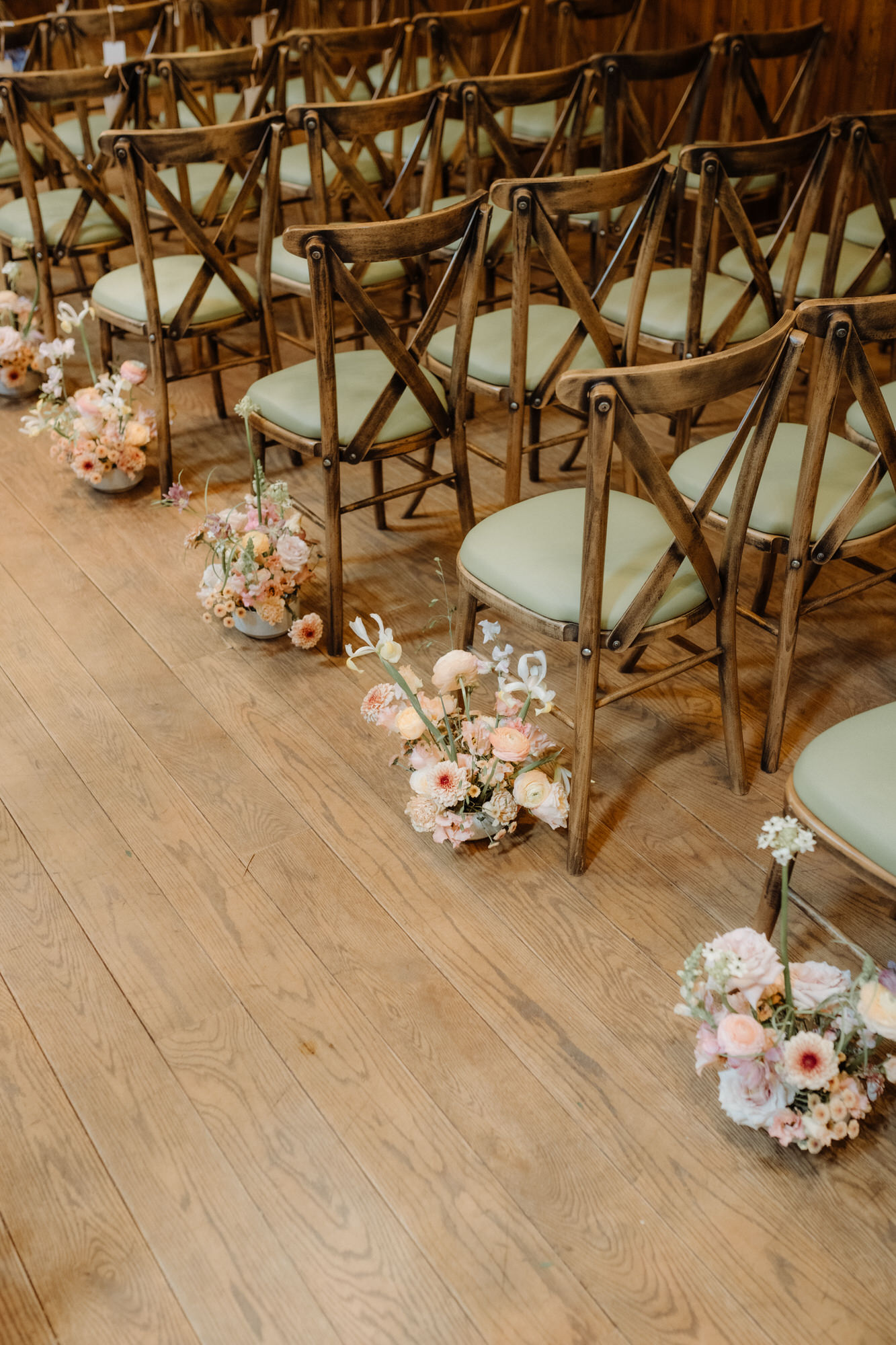 Ceremony chairs at Rosebery Steading.