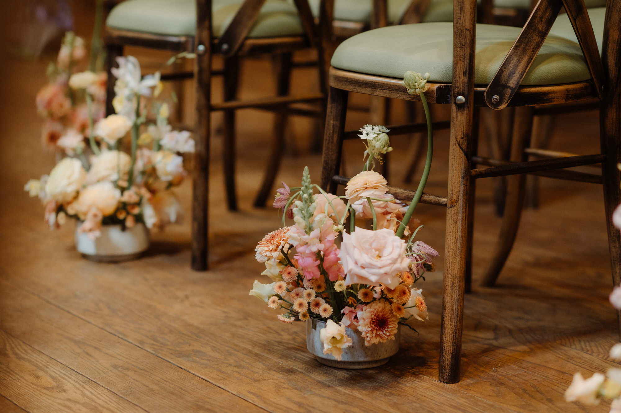 Flowers by Wild Flower Workshop at Rosebery Steading Wedding.