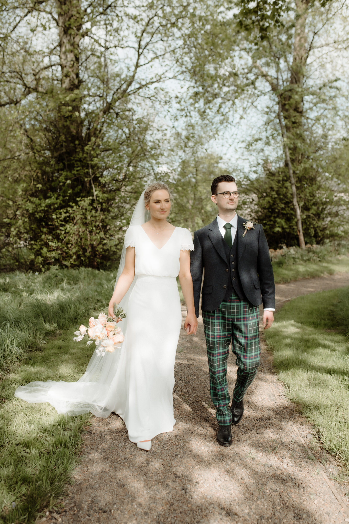 Summer wedding photography at Rosebery Steading.