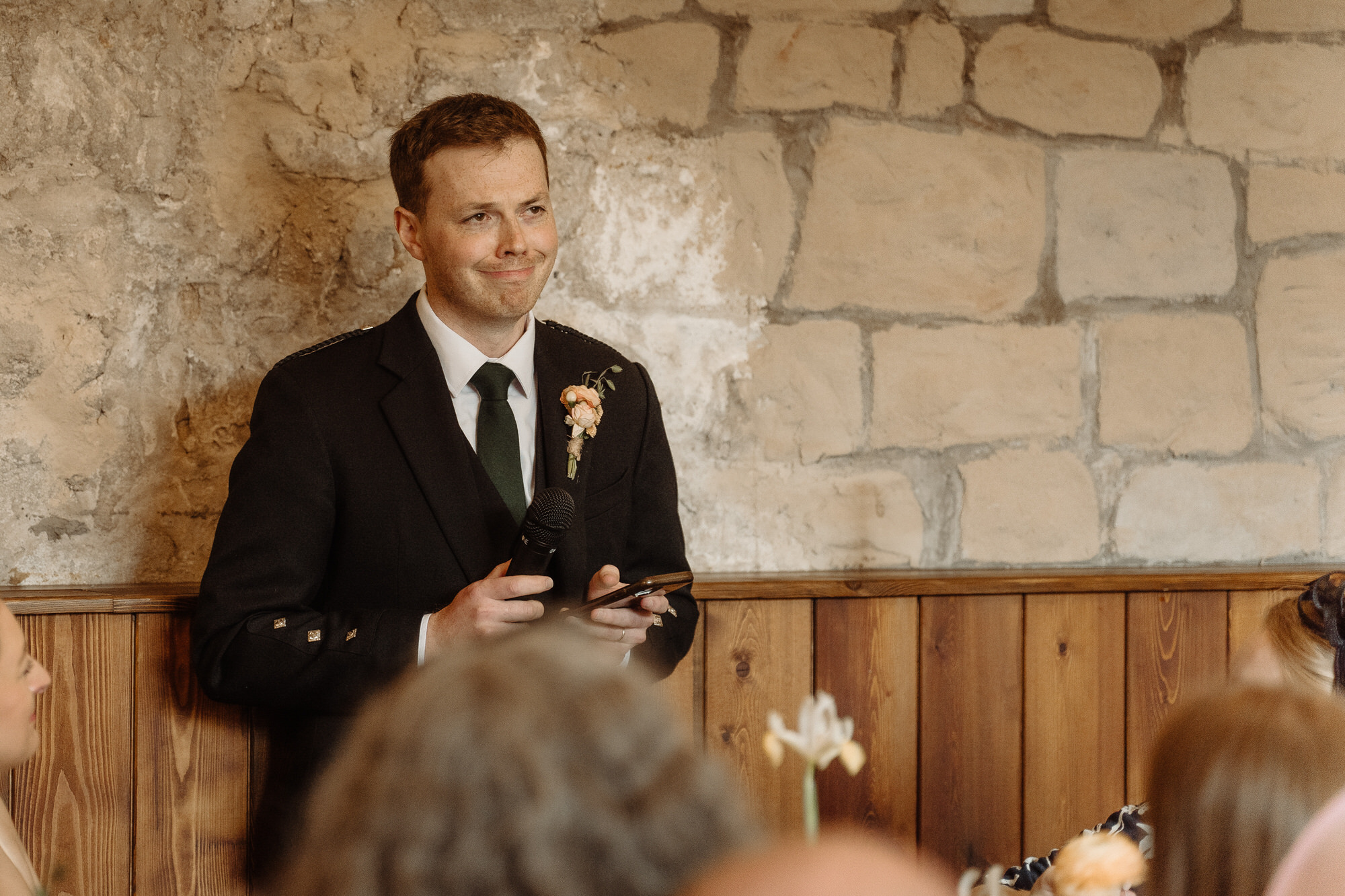 Summer wedding photography at Rosebery Steading wedding venue.