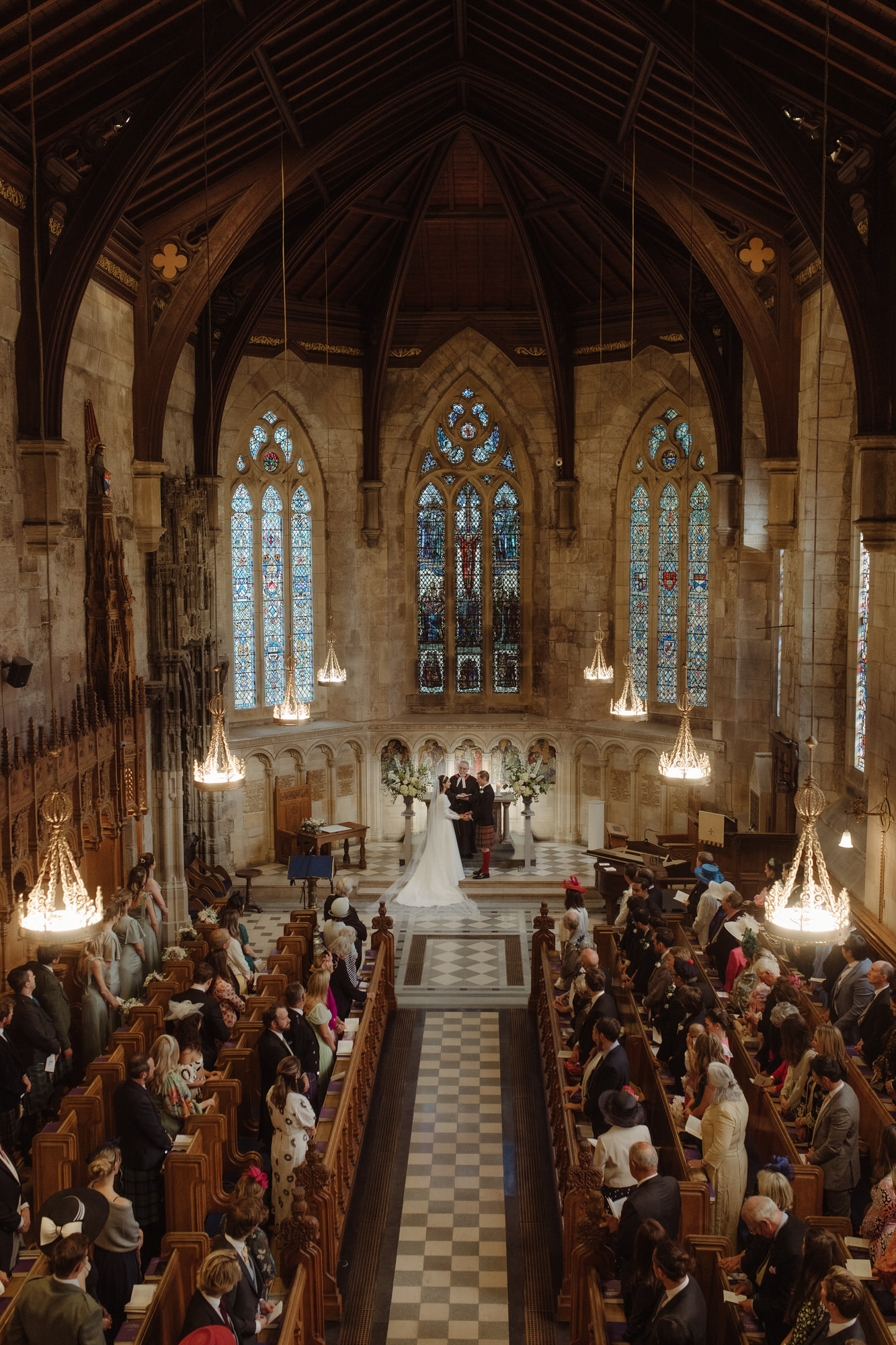 St Salvators romantic wedding ceremony